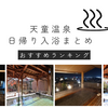 【天童温泉】日帰り入浴完全ガイド（温泉ソムリエのオススメ４選）