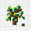 【 マイクラアイテム ドット絵 】 苗木 (樫の木) 《 アイロンビーズ / クロスステッチ 図案 》