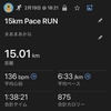 ペース走、いい調子。