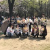 spreading love art in愛知県名古屋市の名城公園！1輪の花を配る企画！恩送り！   
