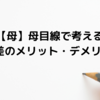 【母】母目線で考える4歳差のメリット・デメリット