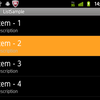 ListView の選択色や文字色のメモ（１）