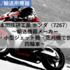 【株式銘柄分析】本田技研工業 ホンダ（7267）～輸送機器メーカー 二輪車・小型ジェット機・芝刈機で世界首位 四輪車 日経平均株価 TOPIX Core30 JPX日経400～