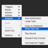 Workflow Object の Write Text File を使って設定ファイルを作る