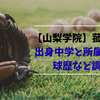 【山梨学院】菰田陽生の出身中学と所属チーム、球歴など調査！