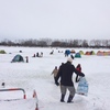 氷上のワカサギ釣りに挑戦