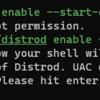 WSL2にDistrodをインストールした