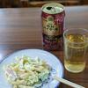 倉井ストアーでマカロニサラダとうめ割り風ハイボール