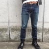 Nudie Jeans "Thin Finn" 4.0年 2018/10/01 完成形。履きたいけどこれ以上色落ちさせたくない。