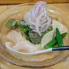 横浜市営地下鉄阪東橋駅から徒歩5分くらいのところにある麺屋Mで金目鯛の冷製そば(限定)をいただきました