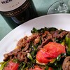 牛ニラトマトとチリのメルロー