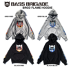 【バスブリゲード】炎デザインのフレームロゴをプリントした「BRGD FLAME HOODIE」通販サイト入荷！