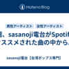 今週、sasanoji電台がSpotifyにオススメされた曲の中から。