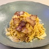買い物ついでにココナッツアイスクリーム。自家製手打ち麺でカルボナーラ。