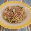 水菜とじゃこのパスタ