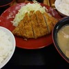 とんかつ「かつや」やわらか ボリューム満点！  ロースカツ定食 食ったど～