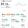 61.15kg 前日比 +0.25kg