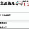 緊急連絡先を紙に書いて持っています