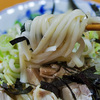 7月7日（土）さわやかすだち風味の「冷やしすだちうどん」と、さっぱりしたゴーヤとツナのマヨネーズ和え。