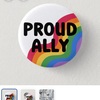 アライ缶バッジがほしいI want an Ally badge.