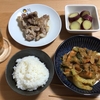 晩ご飯ログ 12/1　ご飯・ちゃんちゃん焼き・豚肉の香りソルト焼き・さつまいもの甘煮