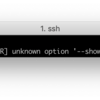 mysqldumpしたら "unknown option '--show-warnings'" と怒られる問題