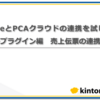 kintone×PCAクラウドの連携を試してみる　～プラグイン編　売上伝票の連携～