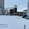 朝から大雪になって。