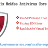 3 Easy Steps to Fix McAfee Antivirus Core Error 1075