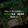 Raspberry Pi + DHT11 + Node.jsで気温・湿度を取得