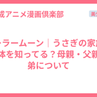 セーラームーン｜うさぎの家族は正体を知ってる？母親・父親・弟について