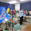盆灯ろう造りがスタート　ヒメオウギズイセン