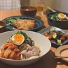 豚しゃぶキムチうどんとお魚のムニエル