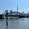 隅田川テラスを歩く (右)その１ 神田川合流点から桜橋まで