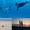 綺麗な濃く青い海で泳ぐことができました｜沖縄旅の思い出ﾌｫﾄｺﾝﾃｽﾄ
