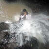 3人で屏風川本流遡上