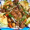 魚焼きグリルで簡単 味噌焼き牛肉 焼きキャベツも旨い