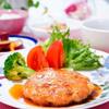 ふんわり♪鶏ひき肉の和風ハンバーグ＆ほうれんそうのナムル