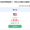 住信SBIネット銀行の1か月もの米ドル定期預金の特別金利がどんどん下がっていく