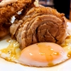 とんかつ八千代@市場前（チャーシューエッグ定食アジフライ付き）