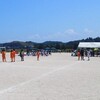 サッカーの応援と夏休みの宿題。