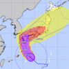 台風14号がやって来る。