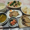散らばった晩ごはん（笑）