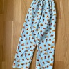 レッサーパンダ柄のパジャマおズボンを作りました