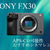 ソニーFX30は誰向けのカメラなのか｜APS-C機の可能性・おすすめシネマレンズ