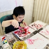いつもと違う絵画教室、息子の背面には？
