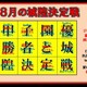 令和８年８月の城隍決定戦の結果　