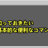 マイクラ統合版　知っておきたい基本的な便利なコマンド