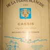 Cassis De la Ferme Blanche 1995