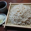 盛り蕎麦（おびなた『信州戸隠池森そば 爽やか更科』）